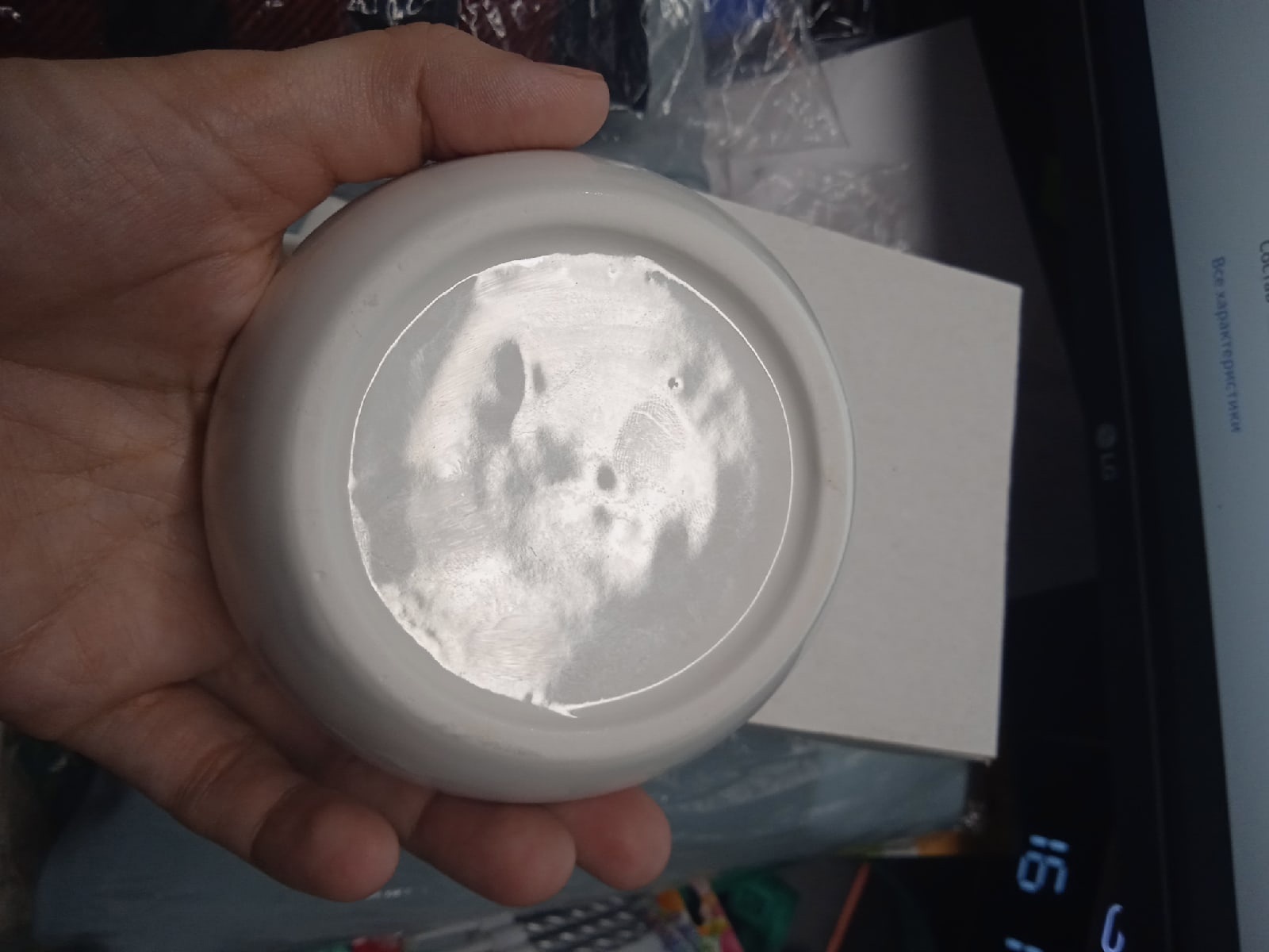 Фотография покупателя товара Набор керамический для чаепития «Белый кот», кружка 150 мл, миска 10х3 см, цвет белый - Фото 1