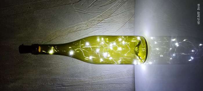 Фотография покупателя товара Гирлянда «Нить» 1 м роса с пробкой, IP20, серебристая нить, 10 LED, свечение фиолетовое, LR44х3 - Фото 56