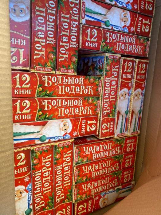 Фотография покупателя товара Новогодний набор 2022 «Буква-Ленд», 12 книг в подарочной коробке - Фото 562