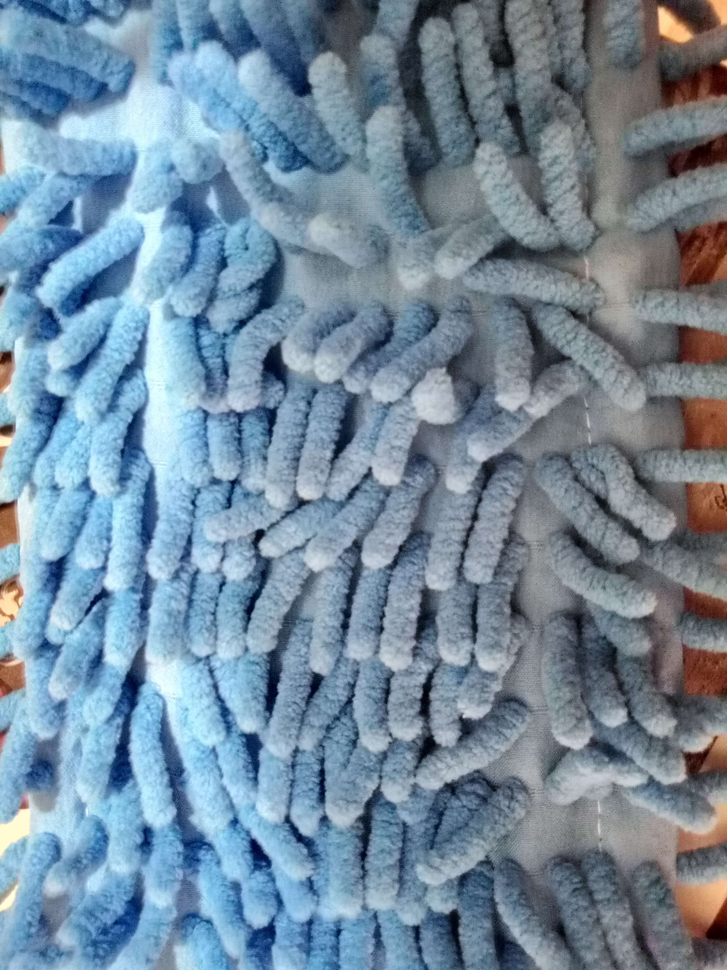 Фотография покупателя товара Насадка для плоской швабры Доляна, 40×10 см, микрофибра букли, цвет МИКС