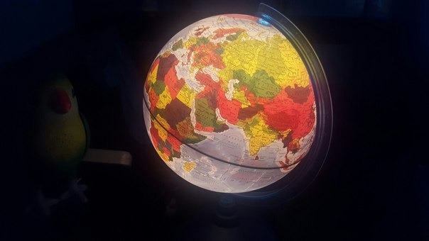 Фотография покупателя товара Глoбус физический «Классик Евро», диаметр 250 мм, с подсветкой