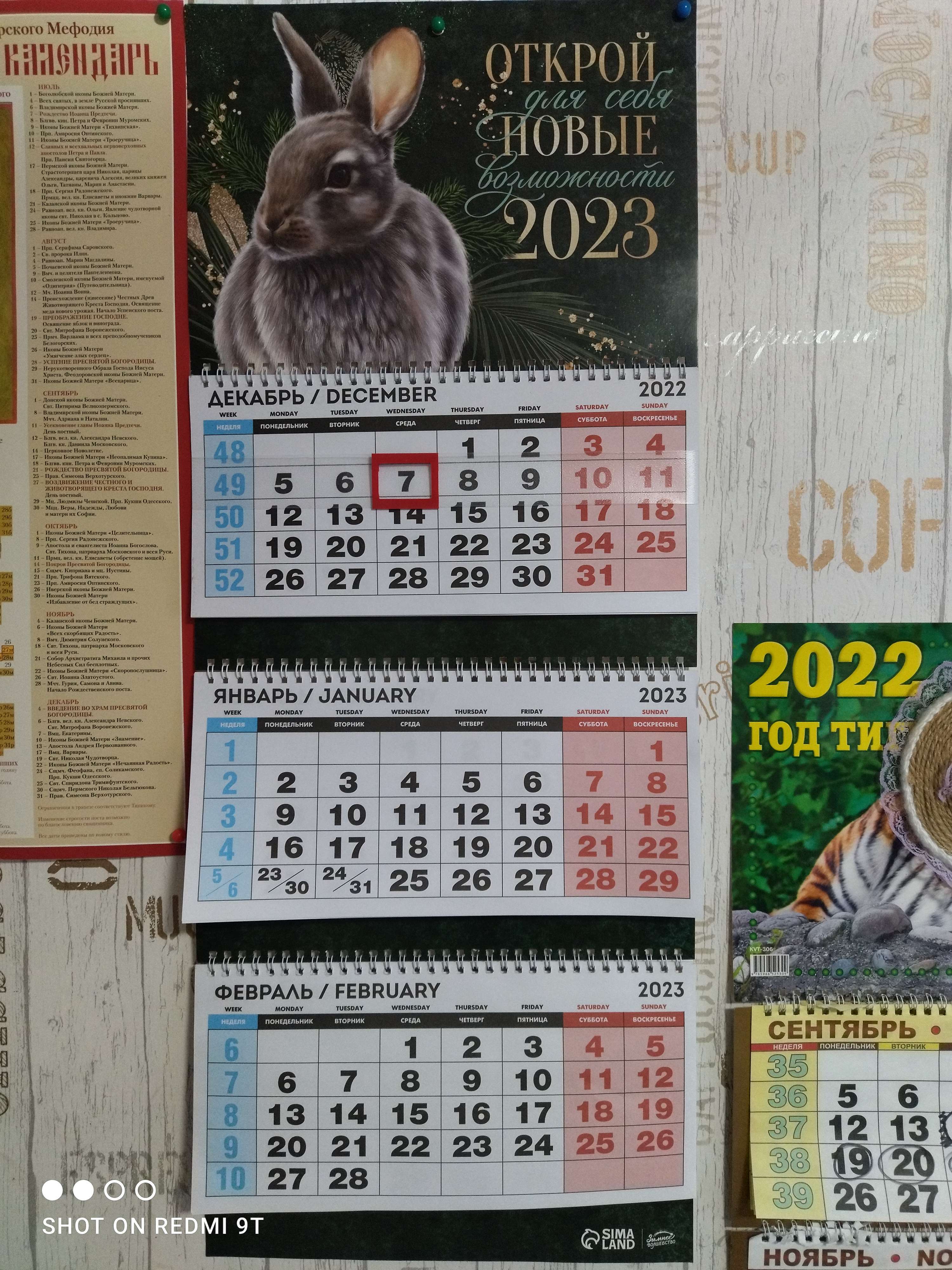 Фотография покупателя товара Календарь квартальный трио «Открой новые возможности», 29,5 х 73 см - Фото 1