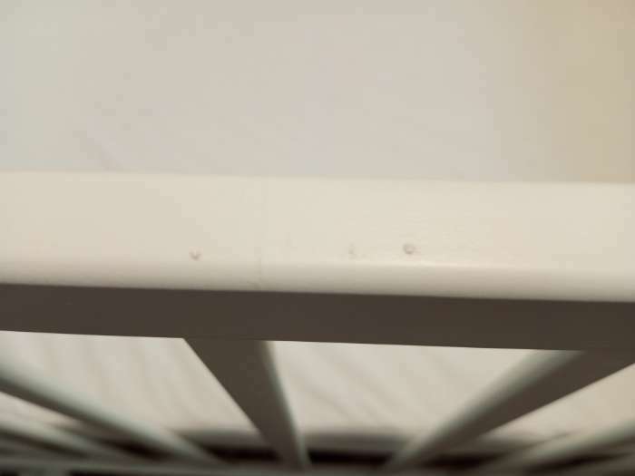 Фотография покупателя товара Кровать детская СКВ-4 «Жираф» с ростомером, цвет белый (опуск. планка, колесо-качалка) - Фото 7