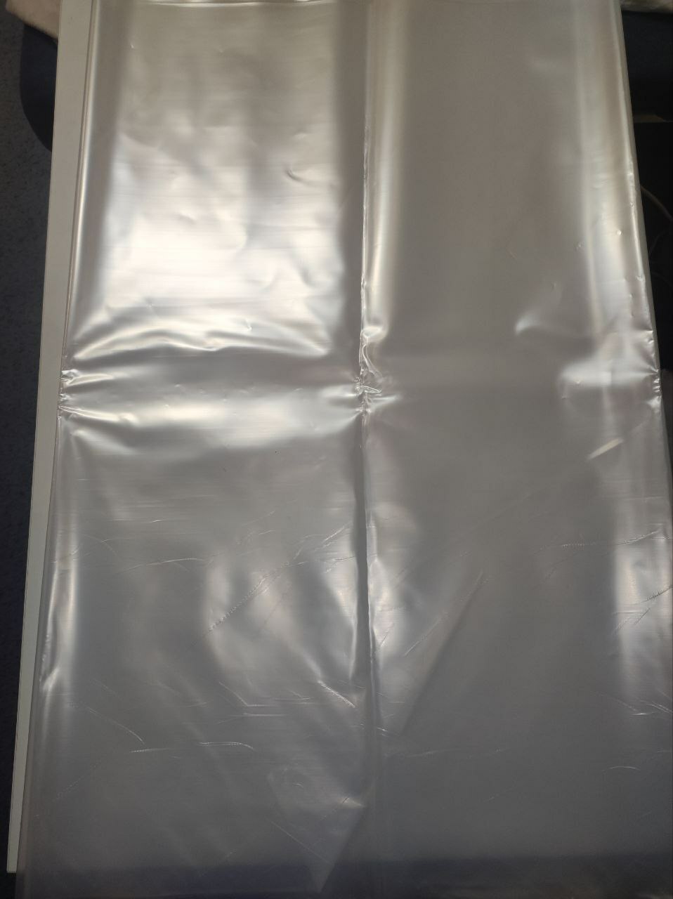 Фотография покупателя товара Плёнка полиэтиленовая 80 мкм, прозрачная, длина 5 м, ширина 3 м, рукав (1.5 × 2 м), ГОСТ 10354-82 - Фото 2