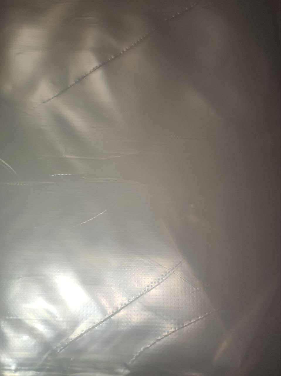 Фотография покупателя товара Плёнка полиэтиленовая 80 мкм, прозрачная, длина 5 м, ширина 3 м, рукав (1.5 × 2 м), ГОСТ 10354-82