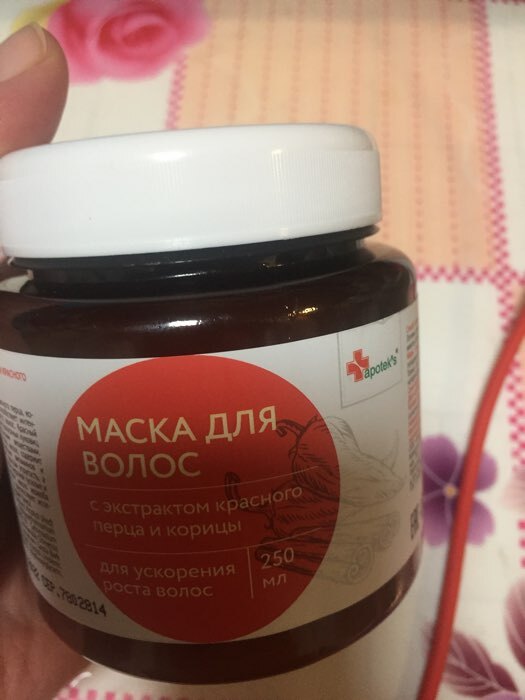 Фотография покупателя товара Маска для волос Apotek`s репейная, с экстрактом красного перца и корицы, 250 мл 2875396