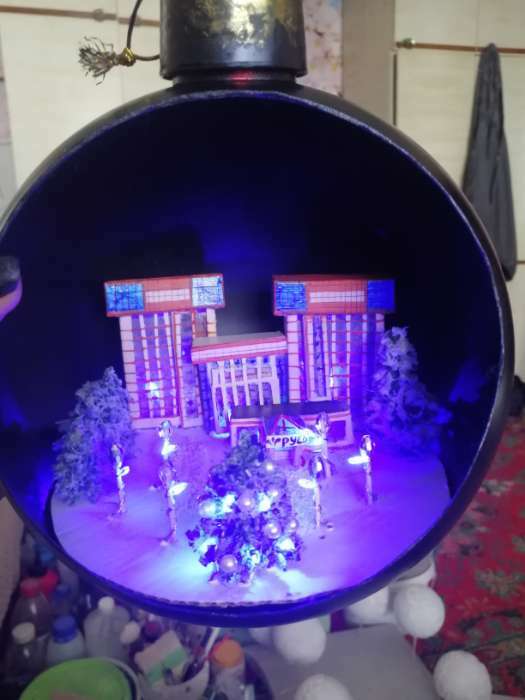 Фотография покупателя товара Гирлянда «Нить» 2 м роса, IP20, серебристая нить, 20 LED, свечение синее, CR2032х2