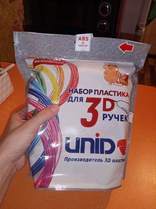 Фотография покупателя товара Пластик UNID ABS-20, для 3Д ручки, по 10 м, 20 цветов в наборе - Фото 4