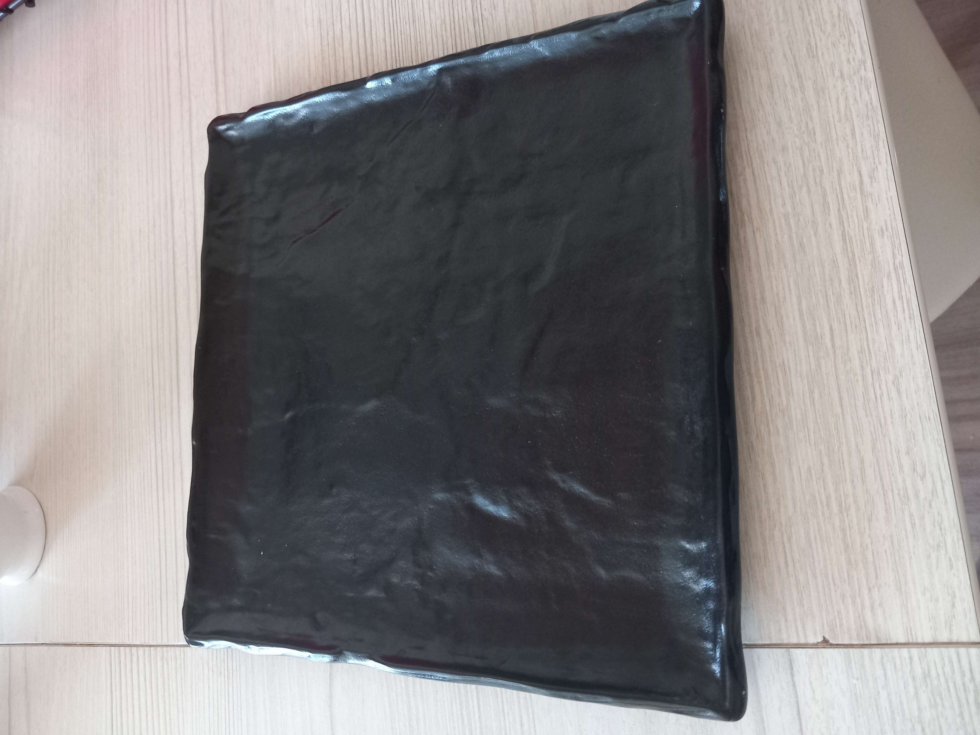 Фотография покупателя товара Блюдо фарфоровое для подачи Magistro Pietra lunare, 21×21 см, цвет чёрный - Фото 4