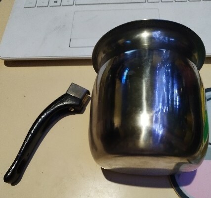 Фотография покупателя товара Турка из нержавеющей стали для кофе Доляна «Индия», 600 мл - Фото 6