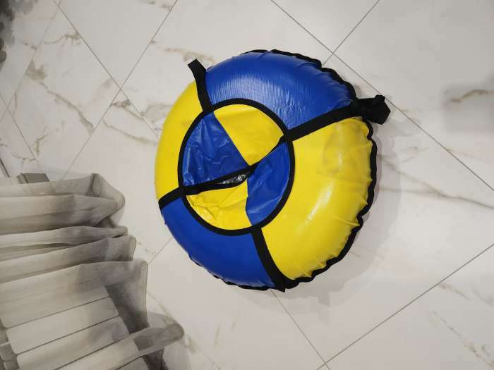 Фотография покупателя товара Тюбинг-ватрушка ONLITOP «Стандарт», диаметр чехла 75 см, цвета МИКС - Фото 8