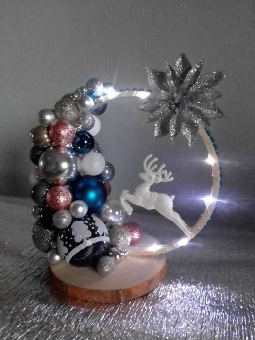 Фотография покупателя товара Ёлочные игрушки «Наоми», шары новогодние, d=3 см, набор 24 шт., красный - Фото 2