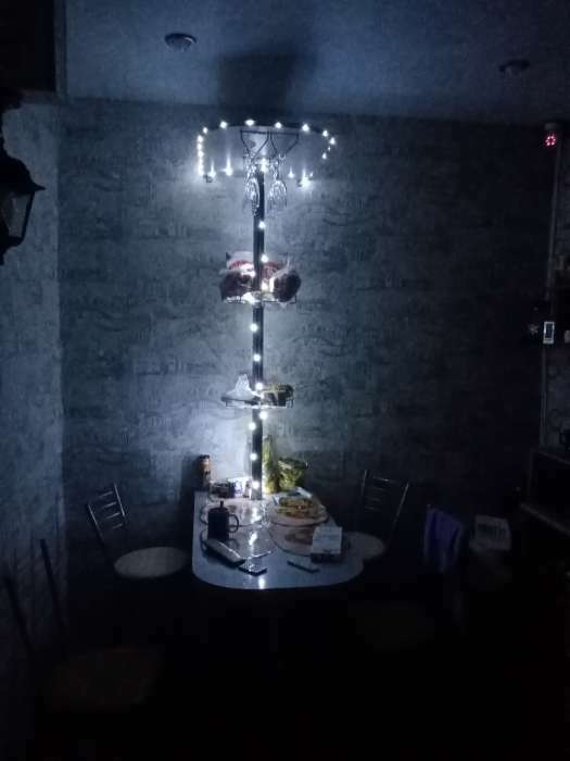 Фотография покупателя товара Гирлянда «Нить» 5 м роса, IP20, серебристая нить, 50 LED, свечение белое, USB - Фото 1