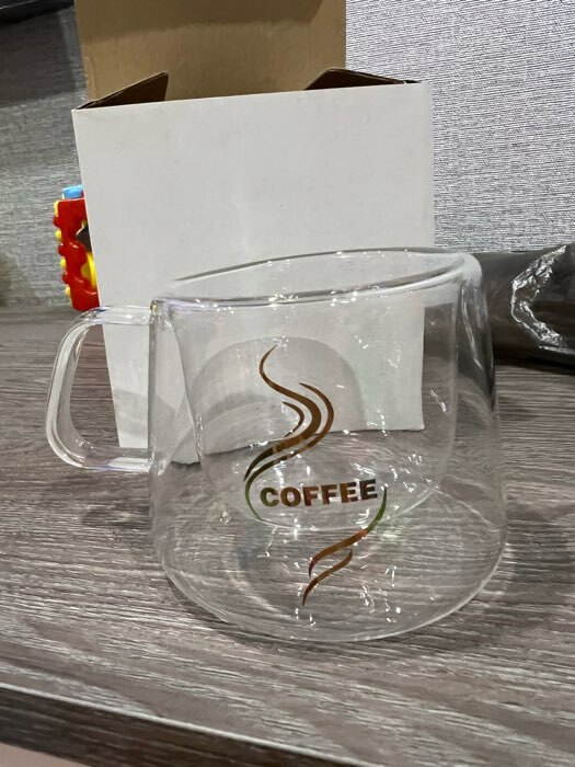 Фотография покупателя товара Кружка стеклянная с двойными стенками Coffee, 180 мл - Фото 4
