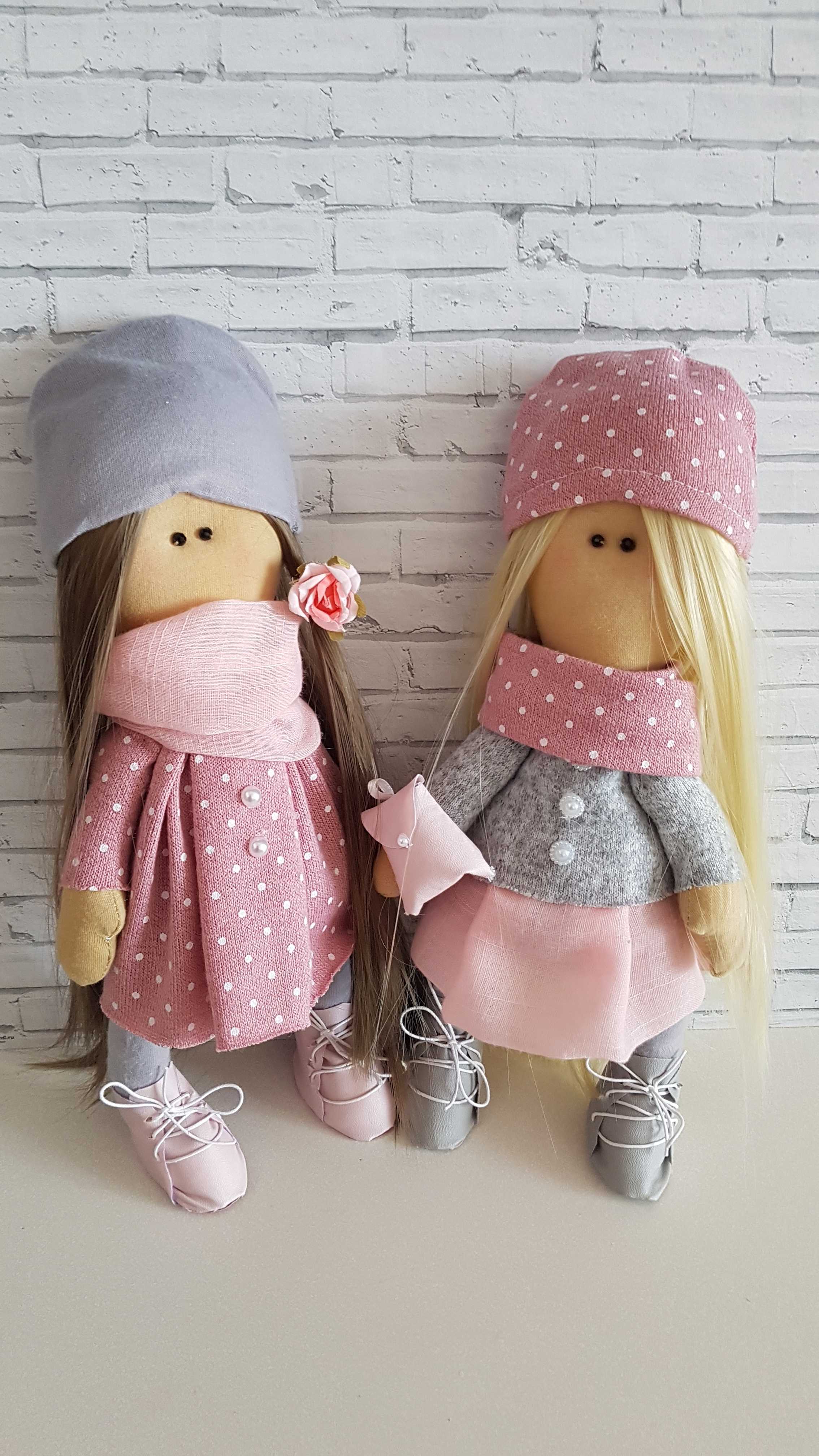 Фотография покупателя товара Набор для шитья. Интерьерные куклы «Подружки Вики и Ники», 30 см - Фото 17