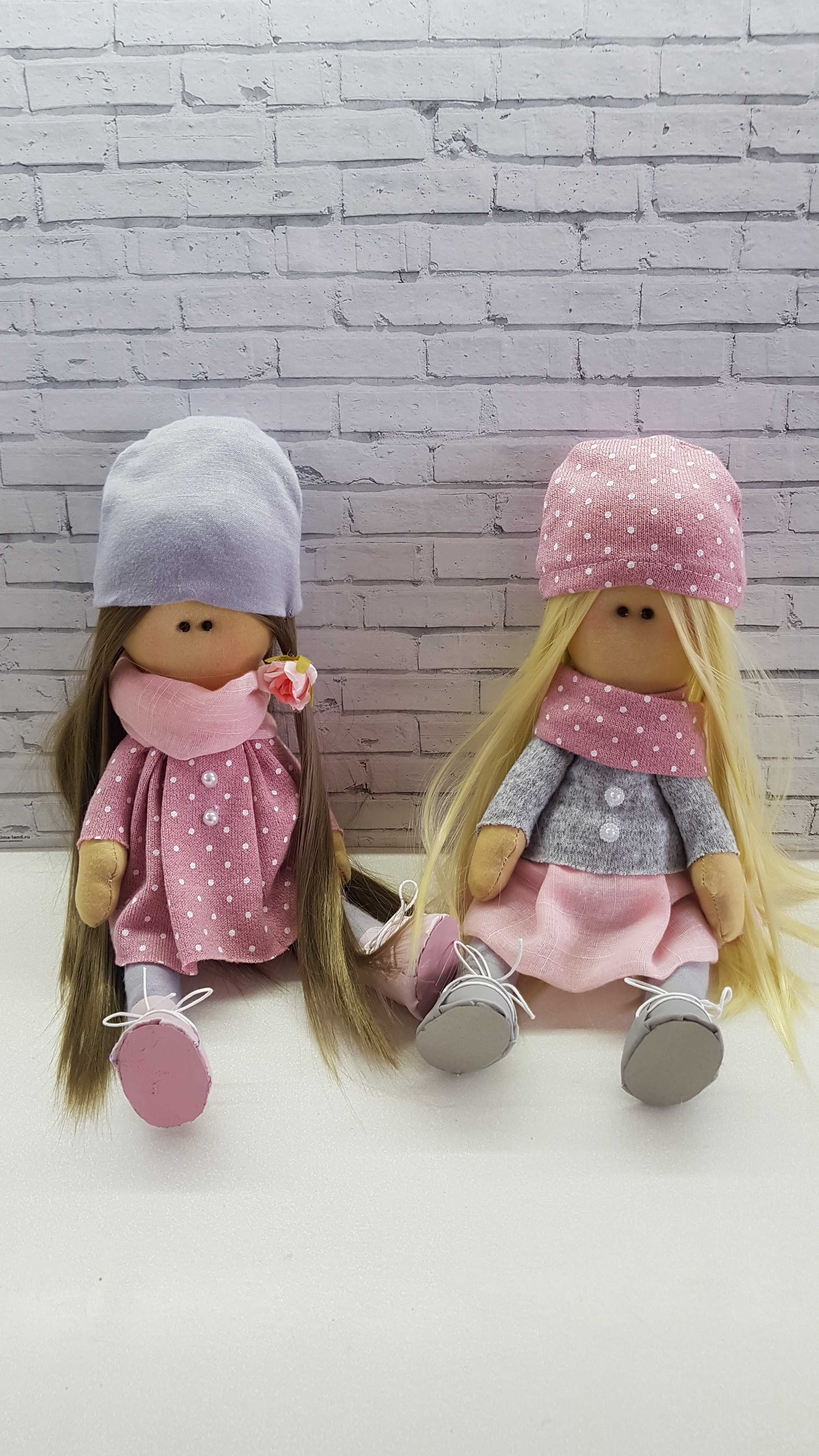 Фотография покупателя товара Набор для шитья. Интерьерные куклы «Подружки Вики и Ники», 30 см - Фото 16