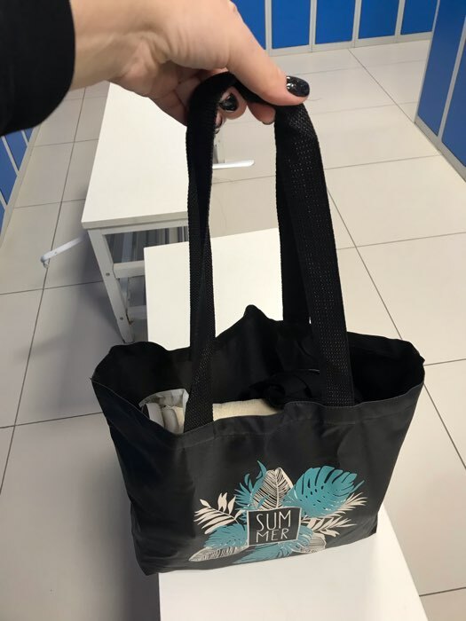 Фотография покупателя товара Сумка шоппер SUMMER, 43х10х34 см, отд без молнии, без подкладки, цвет чёрный - Фото 2