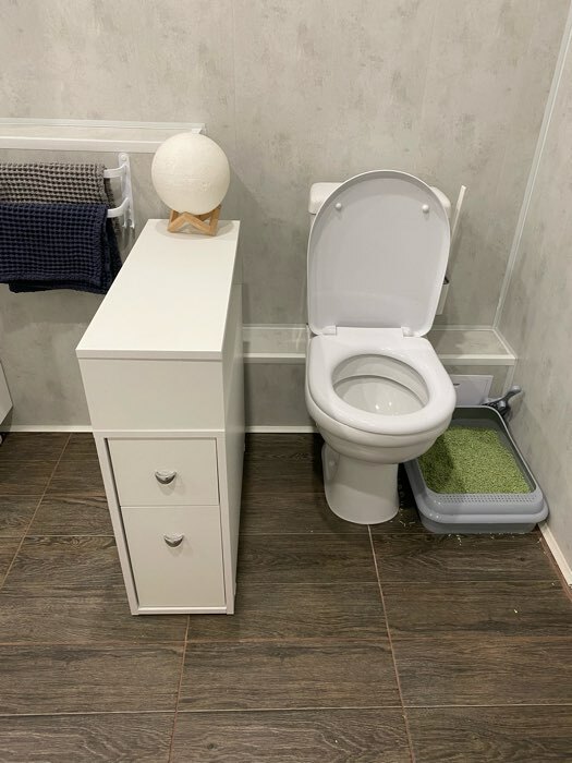 Фотография покупателя товара Тумба напольная для ванной комнаты "Вега 2301", 23,2 х 66 х 70 см - Фото 1