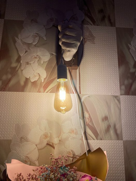 Фотография покупателя товара Лампа светодиодная "Ретро", ST64, 4 Вт, E27, 420 Лм, 2700 К, золотистая, теплый белый