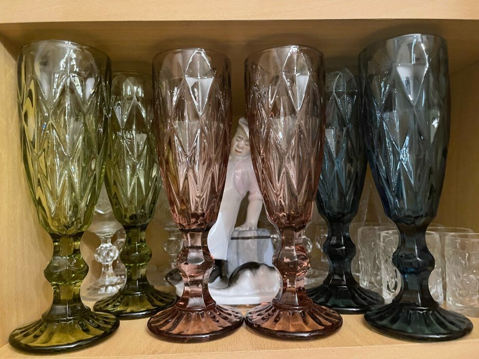 Фотография покупателя товара Бокал стеклянный для шампанского Magistro «Круиз», 160 мл, 7×20 см, цвет янтарный - Фото 4