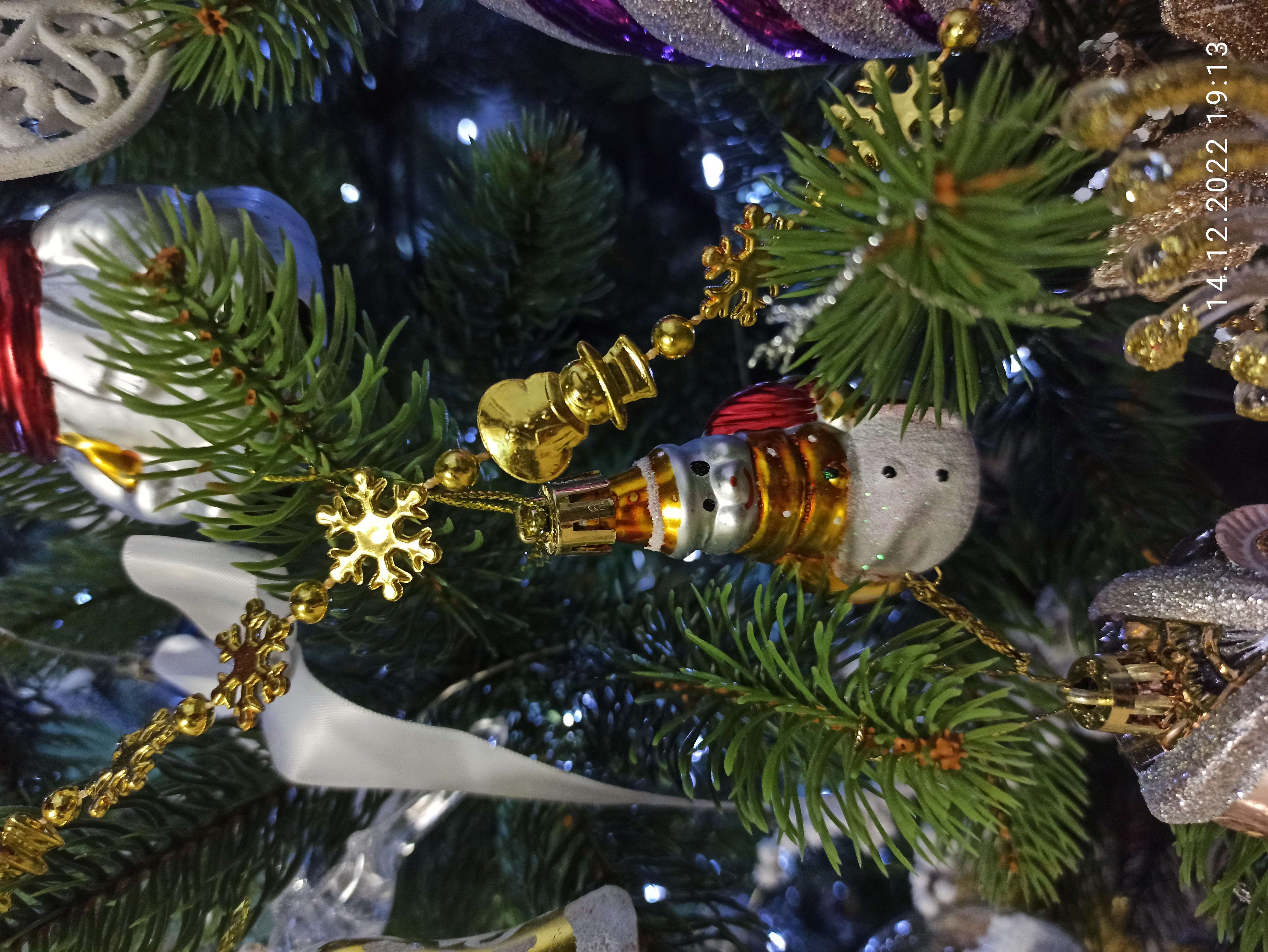 Фотография покупателя товара Ёлочные игрушки 4 шт. «Дружные снеговички», 3.5×6 см, МИКС - Фото 13