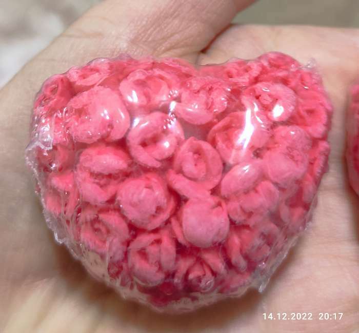 Фотография покупателя товара Фигурное мыло "Сердце в розах" 30гр - Фото 5
