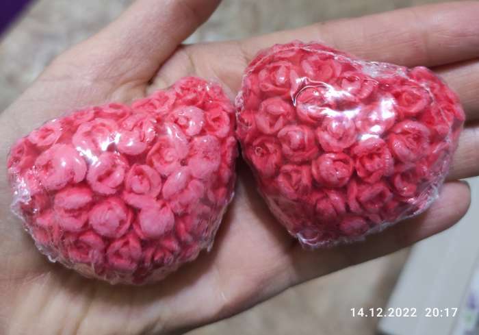 Фотография покупателя товара Фигурное мыло "Сердце в розах" 30гр - Фото 7