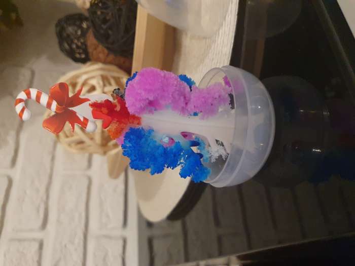 Фотография покупателя товара Набор для опытов «Новогодние кристаллы», цвета МИКС - Фото 3