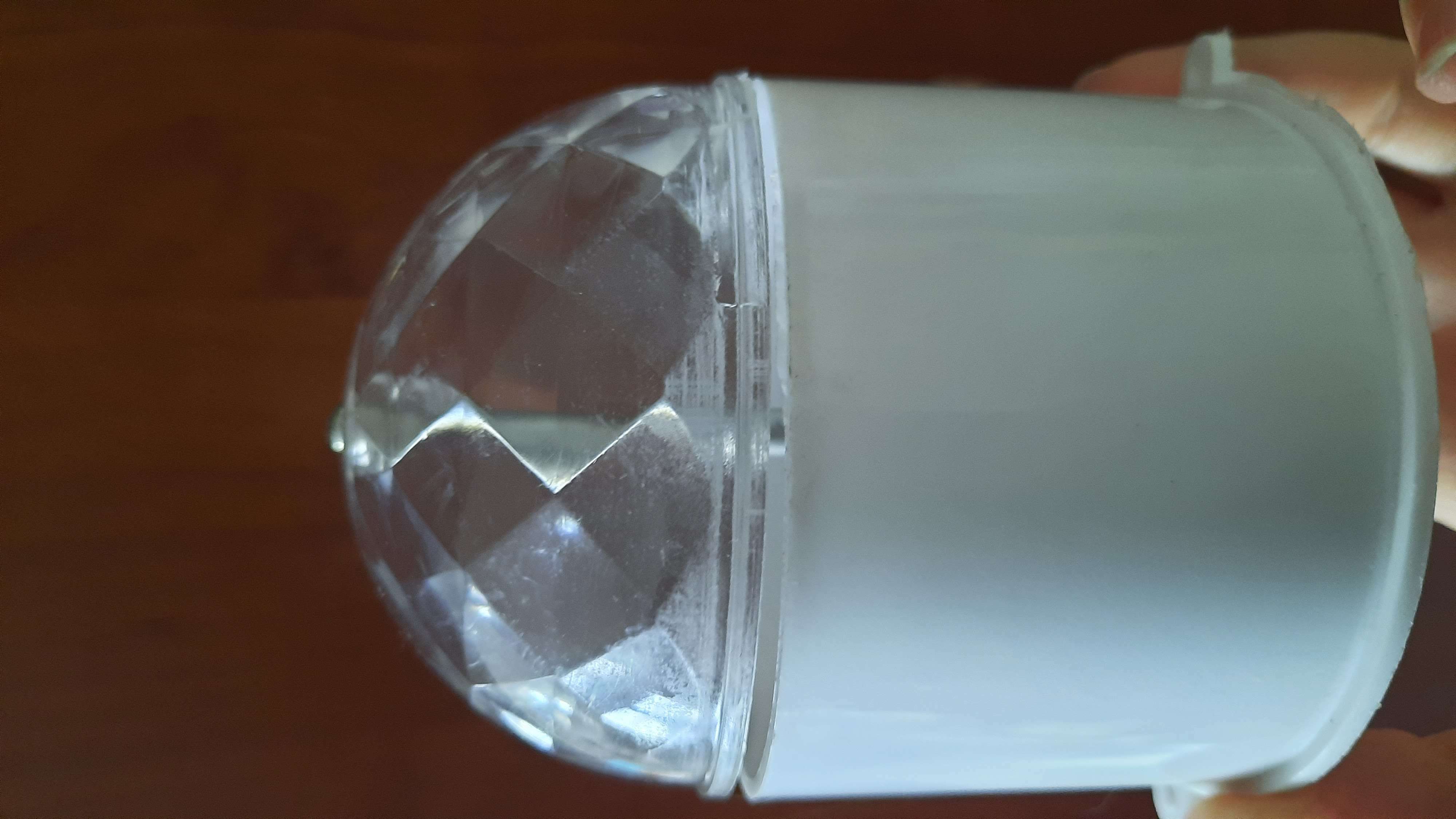 Фотография покупателя товара Световой прибор «Хрустальный шар» 7.5 см, свечение RGB, 220 В, белый - Фото 31