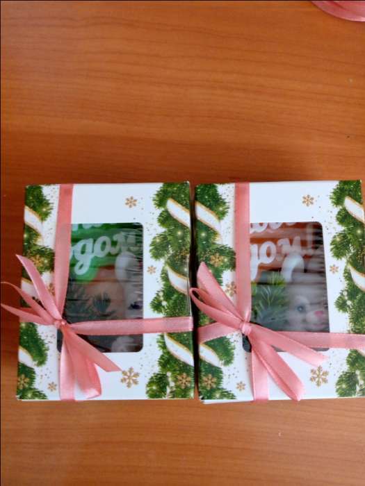 Фотография покупателя товара Коробка складная «Новогодний шик», 10 х 8 х 3.5 см, Новый год - Фото 3