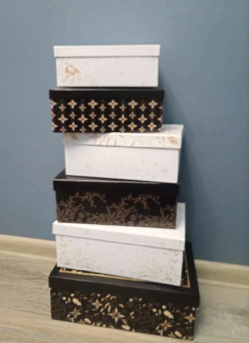 Фотография покупателя товара УЦЕНКА Набор подарочных коробок 6 в 1 «Исполнения желаний», 32.5×20×12.5 - 20×12.5×7, Новый год - Фото 1