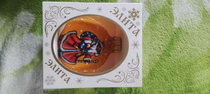 Фотография покупателя товара Шар "Дед Мороз" 8,5 см  микс - Фото 5