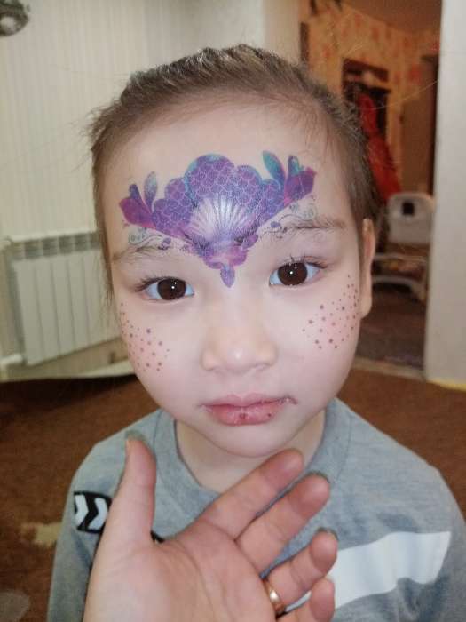Фотография покупателя товара Набор детских татуировок для лица «Масочки»