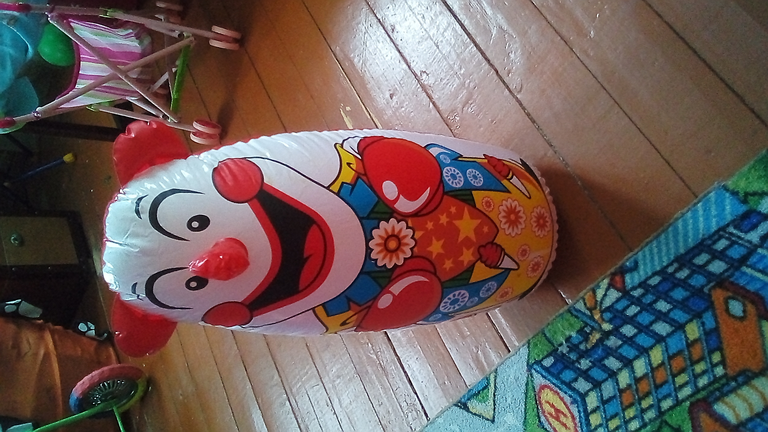 Фотография покупателя товара Игрушка надувная - неваляшка "Клоун", 50 см
