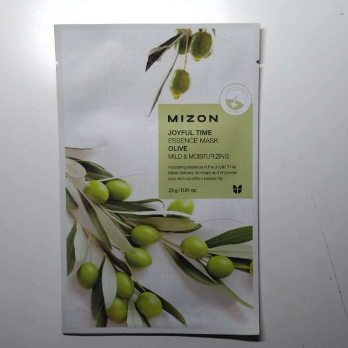 Фотография покупателя товара Тканевая маска для лица с экстрактом оливы MIZON Joyful Time Essence Mask Olive, 23 г