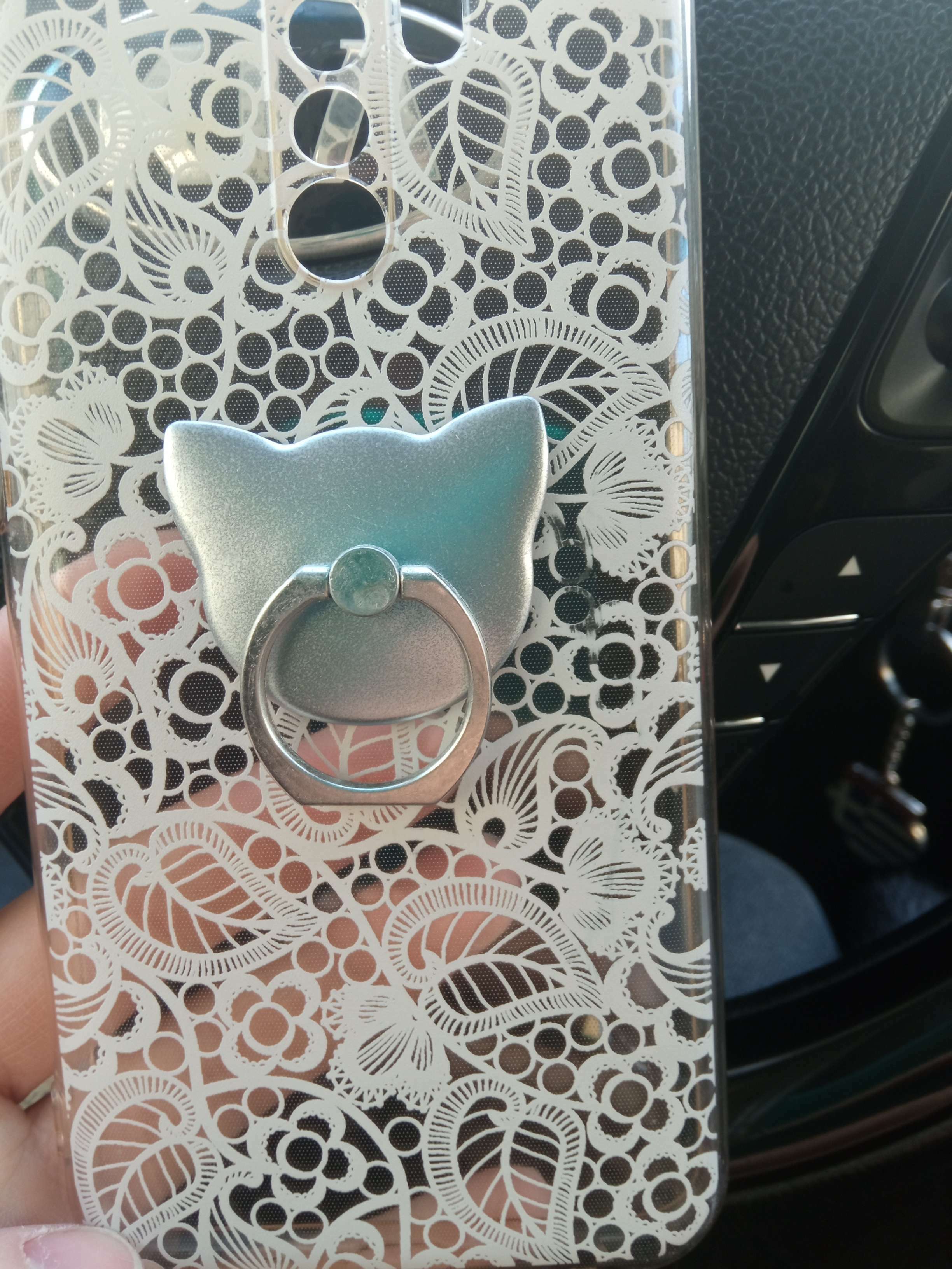 Фотография покупателя товара Держатель-подставка с кольцом для телефона LuazON, в форме "Мишки", цвет сатин - Фото 13