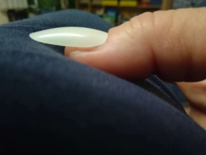 Фотография покупателя товара Типсы для наращивания ногтей, 500 шт, форма овал, в пакете, 10 размеров, цвет молочный - Фото 4