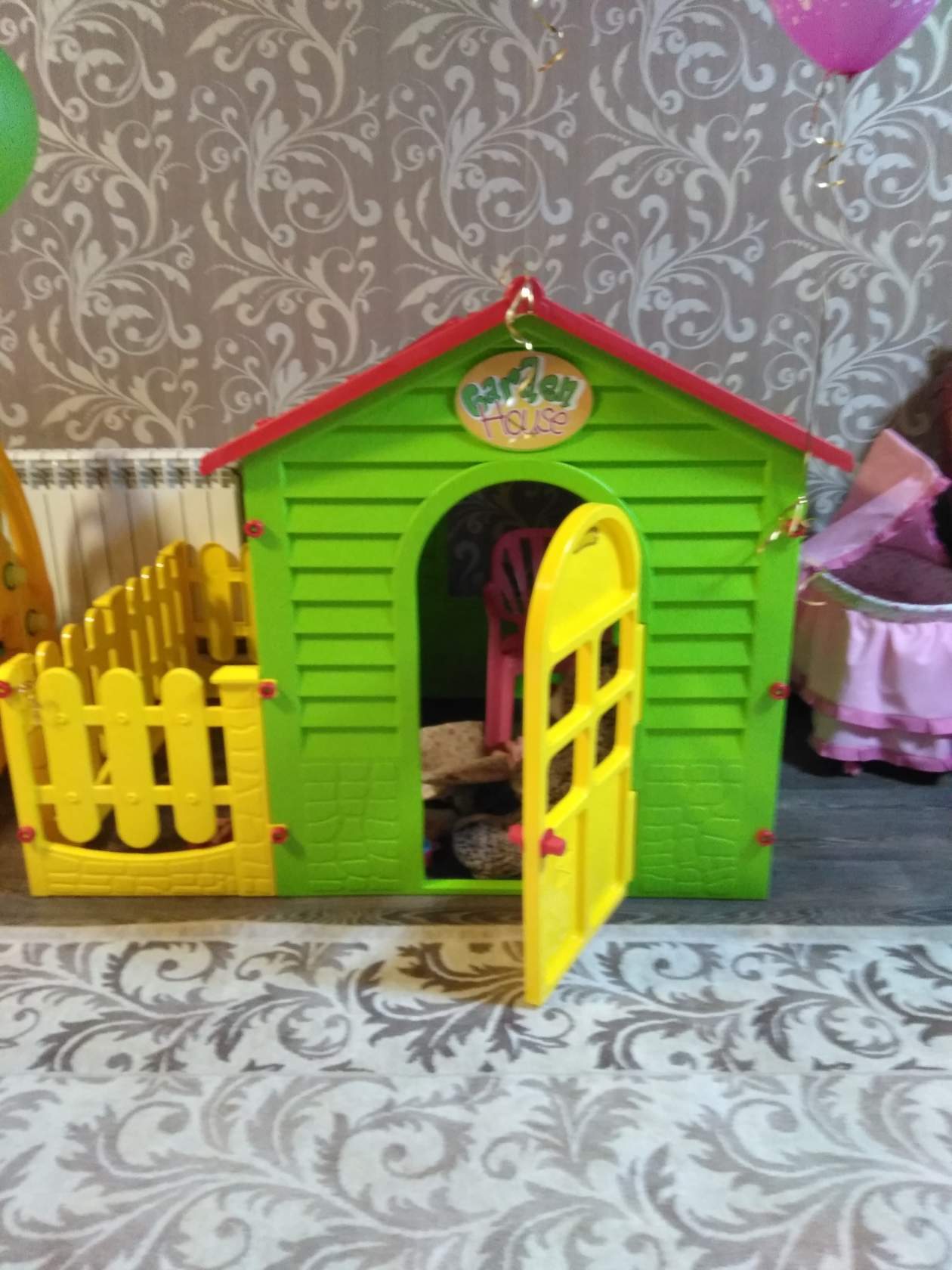 Фотография покупателя товара Детский игровой комплекс «Домик с забором»