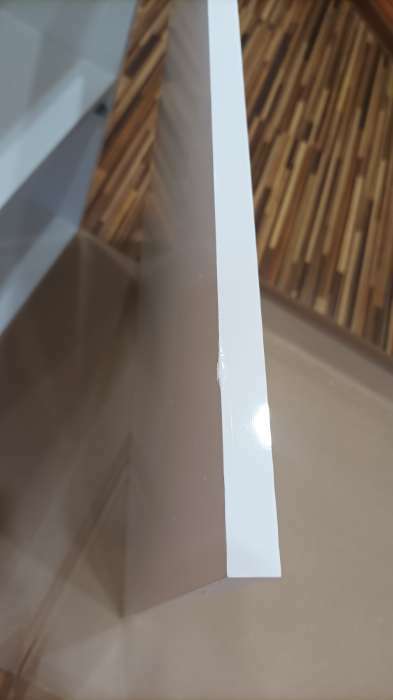Фотография покупателя товара Гостиная Линда подвесная, Белый ЛДСП/Белое стекло