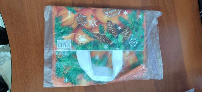 Фотография покупателя товара Пакет "Новогодний десерт", полиэтиленовый с петлевой ручкой, 28 х 35 см, 55 мкм