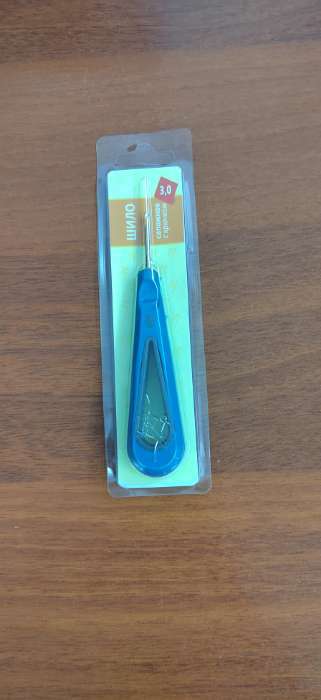 Фотография покупателя товара Шило швейное с ушком, с пластиковой ручкой, d = 2,5 мм - Фото 1