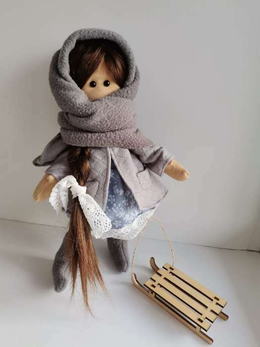 Фотография покупателя товара Интерьерная кукла «Маня», набор для шитья, 18.9 × 22.5 × 2.5 см - Фото 1