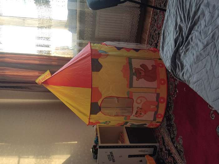 Фотография покупателя товара Палатка детская игровая «Цирковой шатёр»