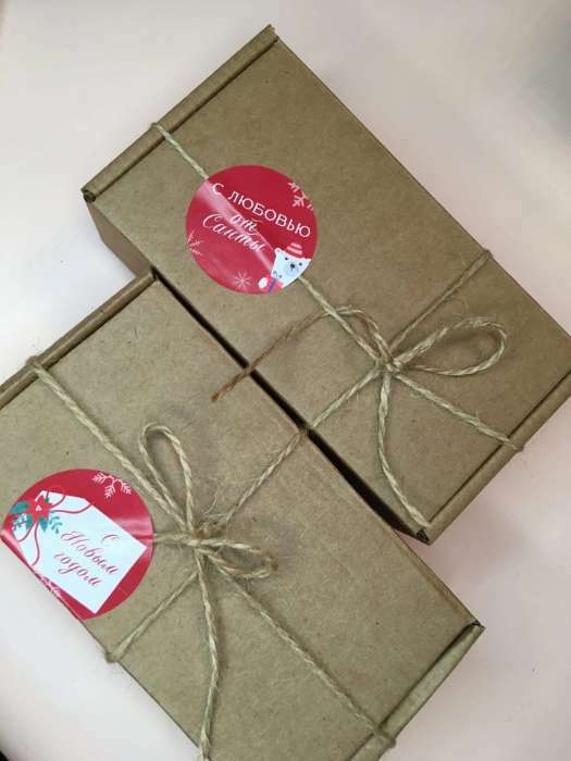 Фотография покупателя товара Наклейки бумажные на подарки «Почта», 14 × 21 см - Фото 1