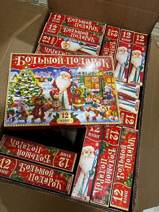 Фотография покупателя товара Новогодний набор 2022 «Буква-Ленд», 12 книг в подарочной коробке - Фото 48