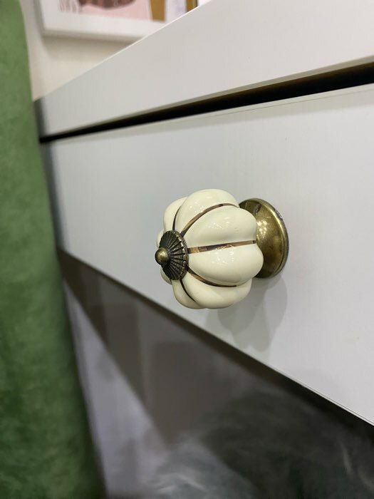 Фотография покупателя товара Ручка-кнопка PEONY Ceramics 001, керамическая, белая - Фото 5