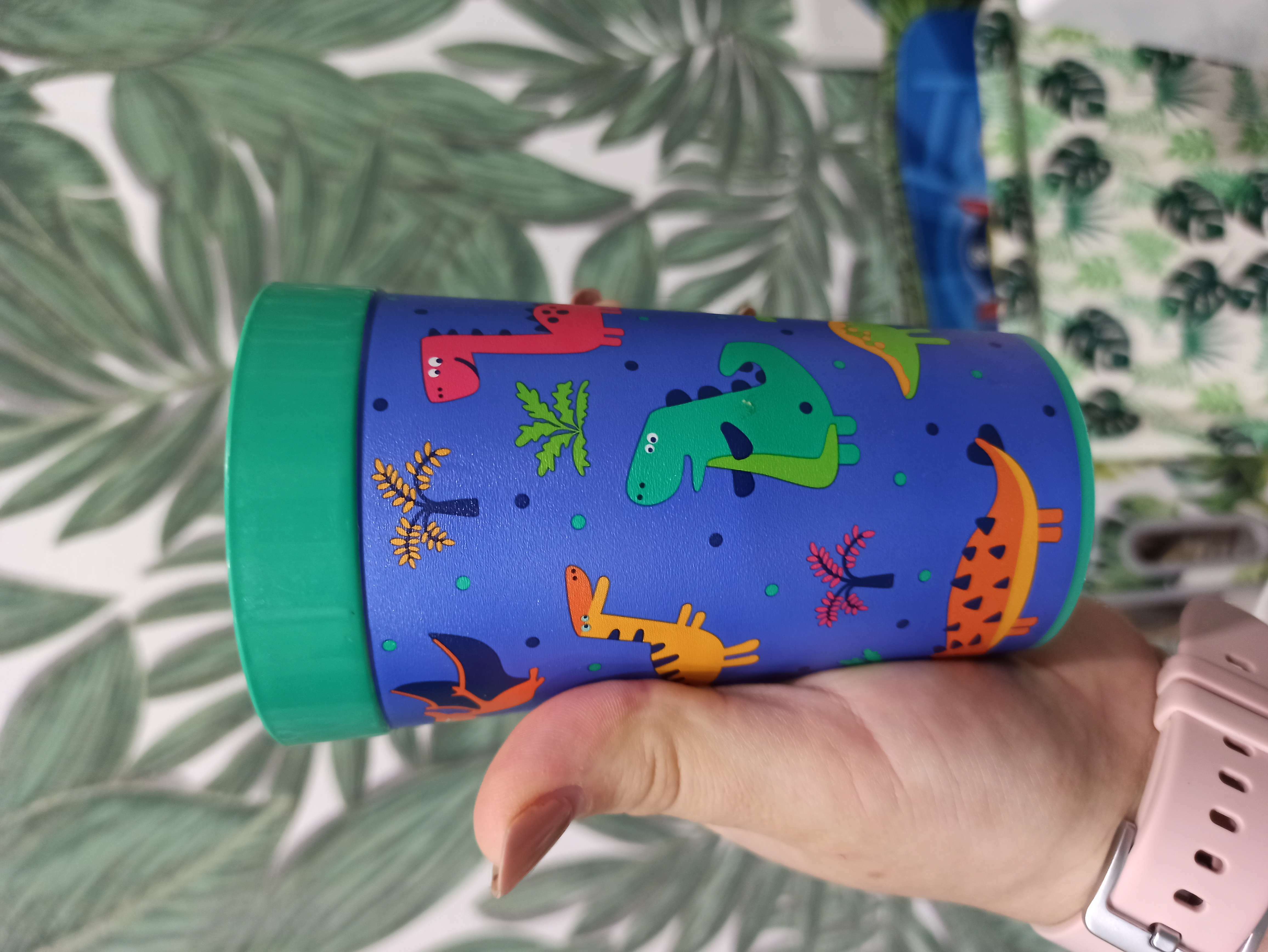 Фотография покупателя товара Стакан детский с декором, 380 ил., цвет бежевый - Фото 1