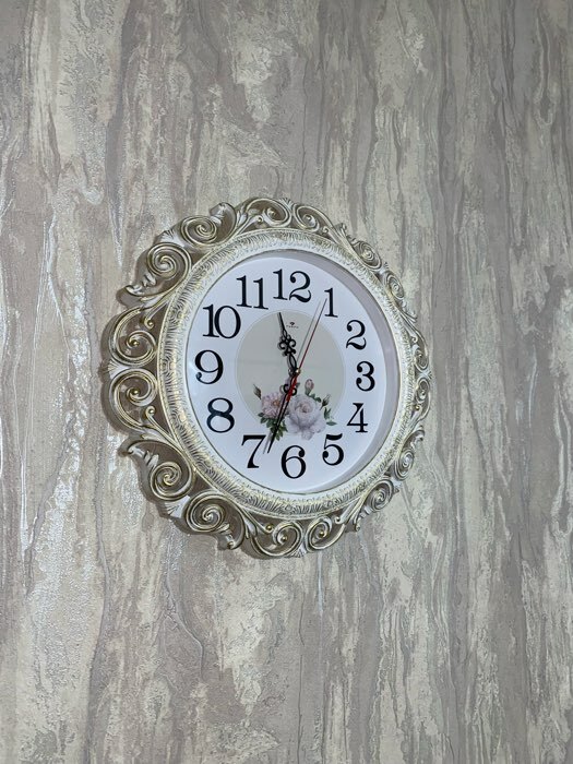 Фотография покупателя товара Часы настенные, интерьерные, "Хостон", бесшумные, d-40.5 см, циферблат 26 см - Фото 10