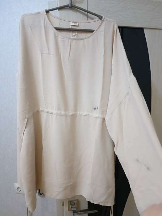 Фотография покупателя товара Костюм женский (туника, брюки) MINAKU: Casual Collection цвет бежевый, размер 58 - Фото 2