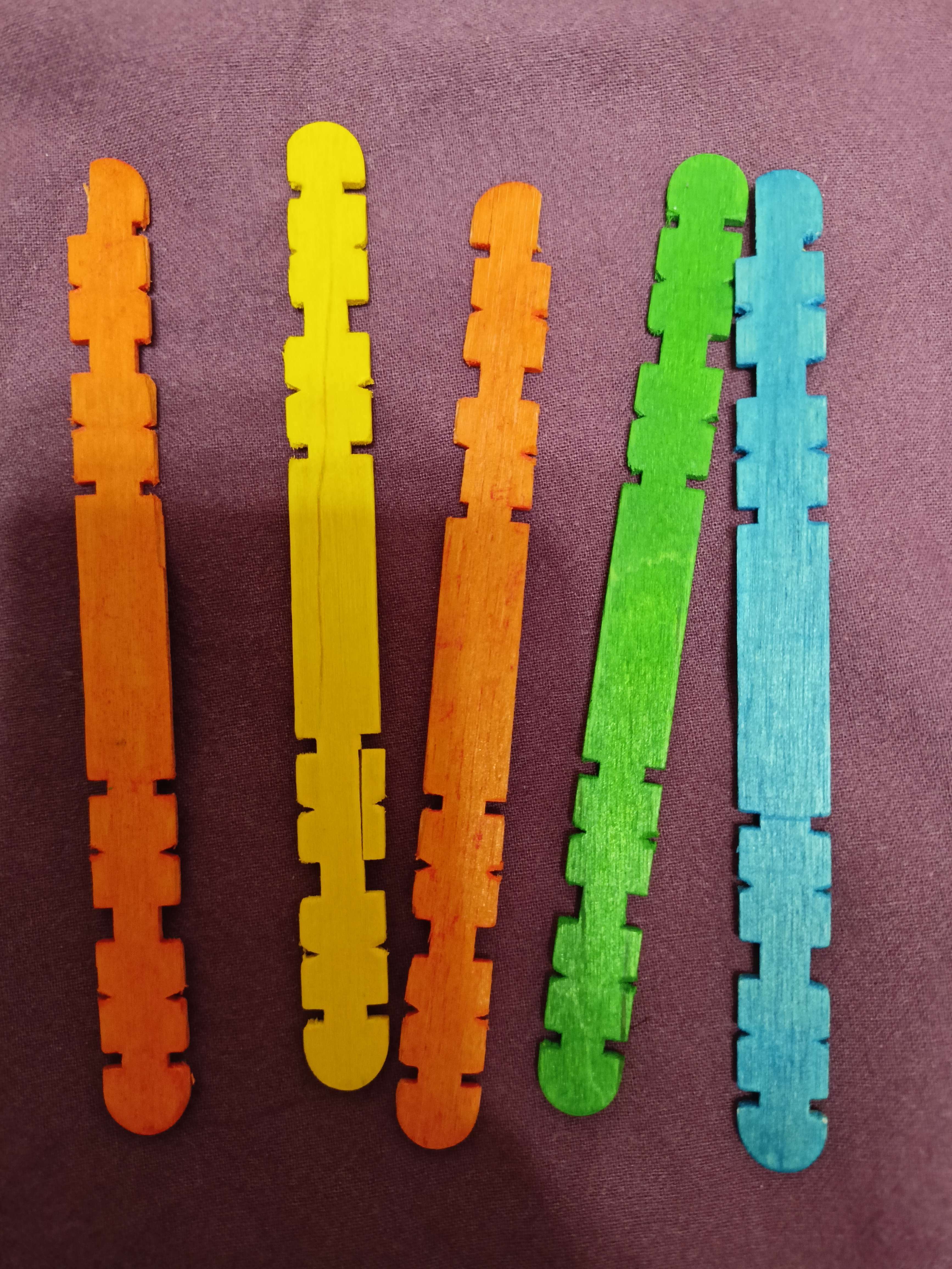 Фотография покупателя товара Конструктор «Изучаем буквы и цифры», цветные палочки